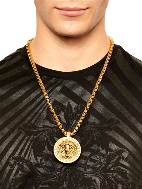 fake versace necklace mens|versace gold necklace for men.